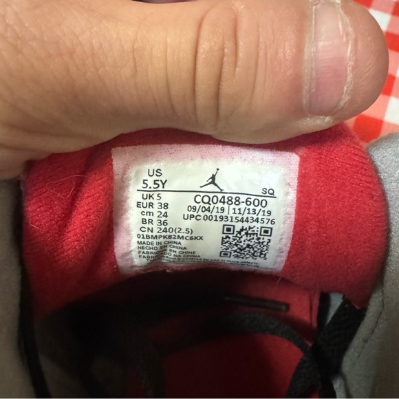 Nike Air Jordan 3 Retro SE GS III Fire Red All Star Game Chicago CQ0488-600 5.5Y - Picture 10 of 10